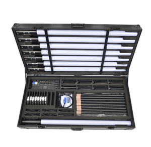 Tabung <span class=keywords><strong>Led</strong></span> piksel 360 lampu panggung, tabung daya baterai tahan air luar ruangan lampu panggung DMX dengan dudukan dan dasar yang dapat disesuaikan untuk acara - Product Image 5