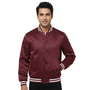 Men Fashion Men Clothing 2025 Good Quality <b>Top</b> Design Varsity Jackets Fashionable Button Varsity Jacket - Product Image 1