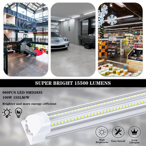 20W 40W 4ft 8ft V Shape Integrated T8 <b>Led</b> <b>Tube</b> Light Shop Lighting <b>Led</b> Light for for Garage Warehouse Workshop - Product Image 6