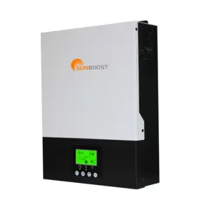 Sunboost混合离网3Kw 24v太阳能电池板3Kva/3000W Mppt太阳能逆变器混合太阳能逆变器，带Mppt充电控制器