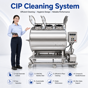 Système de nettoyage CIP automatique Ace / Machine CIP 50L 100L 200L pour l'industrie alimentaire, système de nettoyage CIP portable de petite taille - Product Image 1