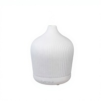 Diffuseur d'aromathérapie ultrasonique silencieux en céramique avec veilleuse, fonction de minuterie et humidification, peint à la main, pour huiles essentielles, produit transfrontalier, idéal comme cadeau