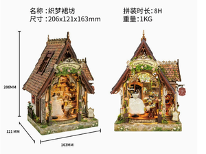 Modelo 3D de Madera de Booknock Cottage - Juguete Educativo DIY, Caja de Regalo Hecha a Mano y Adorno Exquisito para Cumpleaños, Unisex - Product Image 4