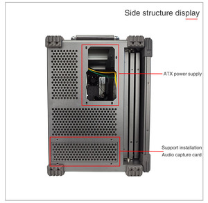 Đa màn hình đa màn hình 6 màn hình tăng cường UAV di động lệnh từ xa hệ thống Chứng Khoán giao dịch Khung máy tính - Product Image 4