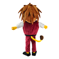 Costume de mascotte personnalisé Lion marchable en peluche, directement de l'usine, pour équipe sportive, en peluche sur mesure