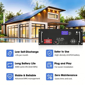 Batería de Iones de Litio para Scooter, 51.2V 100Ah, Caja de Batería Apilable, IP65, Híbrida, Comunicación CAN - Product Image 2