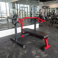 Banc de musculation réglable pour presse à pectoraux avec charge de plaques en acier, pour la musculation à domicile