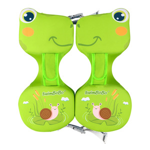 Flotador de natación para bebés SwimBoBo, sin necesidad de inflar, flotador para axilas, para uso en piscinas y parques acuáticos, diseño de dibujos animados - Product Image 1