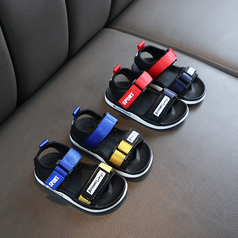Летние Нескользящие сандалии на мягкой подошве для мальчиков 1-2-3 лет, новая Корейская версия, 2021