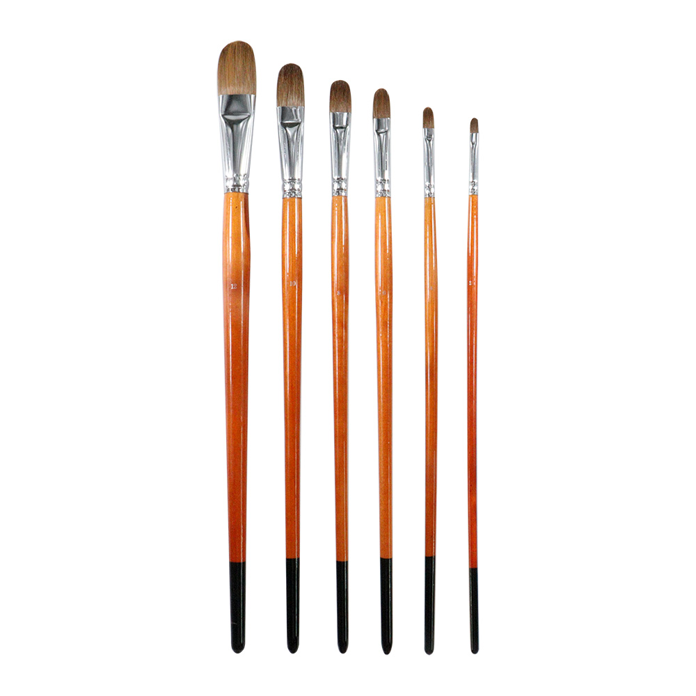 Nylon Weasel Hair-like Brushes and Wooden-handled Art Supplies, Watercolor Brushes Gouache Acrylic