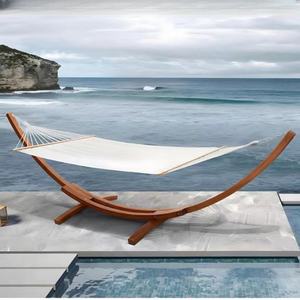 Hamaca de jardín de calidad de fábrica de China, soporte de madera, reposabrazos impermeable, muebles de exterior, tamaño grande, sala de estar, gimnasio, Camping - Product Image 3