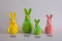 Vente chaude Petites Décorations De Lapin De Pâques Coloré Mignon Dessin Animé Flocage Lapin Ornements pour La Maison Salon Fête Des Enfants