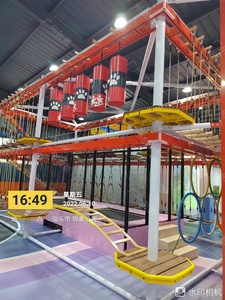 Équipement de parcours de cordes intérieur série spatiale, loisirs et divertissement commerciaux, en promotion - Product Image 6