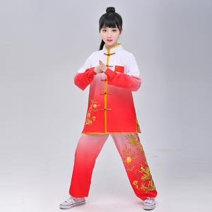 <span class=keywords><strong>Tenues</strong></span> de Kung Fu traditionnelles chinoises pour enfants Uniformes de <span class=keywords><strong>Tai</strong></span> <span class=keywords><strong>Chi</strong></span> adaptés aux compétitions et spectacles d'entraînement scolaire d'arts martiaux - Product Image 3