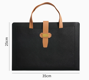 PU <b>Leather</b> Document Bag A4 Business Portfolio Case File Organizer With Handle Custom Size for Office Meeting - Product Image 6