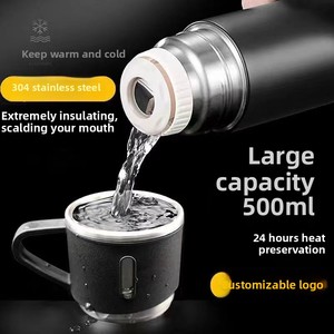 Hot chương trình khuyến mãi 304 thép không gỉ Travel Tumbler Set cà phê ngoài trời trà 500ml chai nước 304 thép không gỉ phích Mug Quà Tặng - Product Image 6