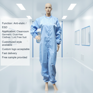 Combinaison antistatique ESD <span class=keywords><strong>pour</strong></span> salle blanche et atelier électronique – Vêtement de protection ESD sans poussière - Product Image 4