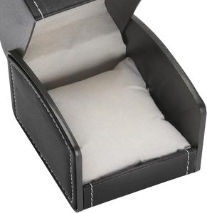 Boîte cadeau de luxe <span class=keywords><strong>en</strong></span> <span class=keywords><strong>cuir</strong></span> pour <span class=keywords><strong>montre</strong></span> simple, étui portable <span class=keywords><strong>à</strong></span> fente unique pour <span class=keywords><strong>montre</strong></span>-bracelet, boîte de rangement et de présentation avec coussin - Product Image 6