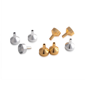 Metal <b>Mini</b> Funnel 5Mm Exit Width Silver Gold Cosmetic Packaging Tool For <b>Perfume</b> Toner Lotion Dispensing - Product Image 2