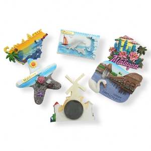 Aimants de réfrigérateur en polyrésine 3D personnalisables, aimants en résine peints à la main, colorés, souvenirs personnalisés, logo personnalisé, forme magnétique - Product Image 5