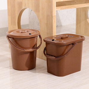 Tea Dregs <b>Bucket</b> Plastic <b>With</b> <b>Lid</b> 1-3L For Tea Table Use - Product Image 4