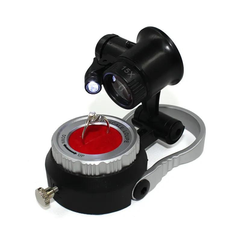 TH-519 15X/20X/25X Magnification Illuminated Magnifying Glasses Jewelers Loupe Multi-function Magnifier