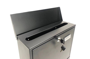 Color Negro periódico <span class=keywords><strong>de</strong></span> Metal moderno hogar buzón montado en la pared con las llaves <span class=keywords><strong>de</strong></span> <span class=keywords><strong>correos</strong></span> <span class=keywords><strong>carta</strong></span> Caja Postal <span class=keywords><strong>de</strong></span> - Product Image 4