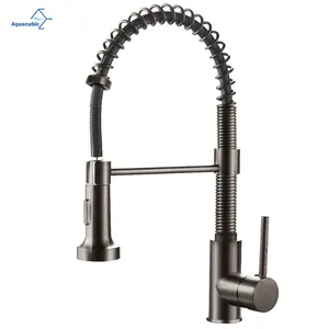 Upc Faucet Aquacubic UPC CUPC Brass Body Pull Down Sprayer Water Sink Kitchen Faucet