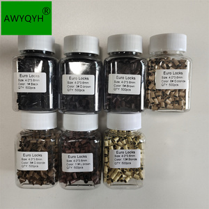 AWYQYH Brand 3.4x3.0x6.0mm Copper Flared Flare Tube Euro Locks Micro Rings Links <strong>Beads</strong> I Tip Hair <strong>Extensions</strong> Commercial Use Made - Product Image 2