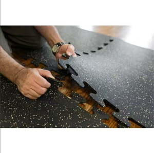 Giảm tiếng ồn đa mục đích lồng vào nhau phòng tập thể dục cao su sàn mat - Product Image 4