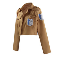 Veste de Cosplay Unisexe Attack Titan Survey Corps, Tenue d'Anime, Édition Automne 2022, Étiquette Bleue et Blanche, en Polyester, pour le jeu de rôle