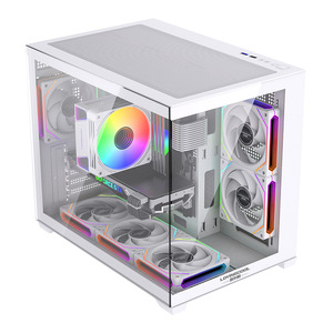Lovingcool Panorámica de vidrio templado MicroATX Mid <span class=keywords><strong>Tower</strong></span> Cross-Border Desktop Gaming <span class=keywords><strong>Case</strong></span> Acrílico Computadora Torres ATX Form Stock - Product Image 3