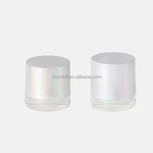 High End 30ml 50ml Custom Empty Double Wall Plastic Luxury Acrylic Cosmetic Face Cream Jar