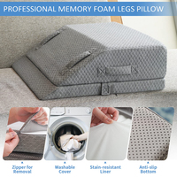 Einstellbarer Polyurethan-Gel-Memory-Schaum Keil kissen Bein höhen schwellung Kühlgel-Memory-Schaum Custom Cut Sleeping Leg