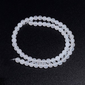 Natural <strong>Stone</strong> 7A Grade <strong>White</strong> Agate Loose Round Beads Gemstone Beads for Jewelry Making DIY Handmade <strong>Jade</strong> 2 4 6 8 10 12MM - Product Image 6