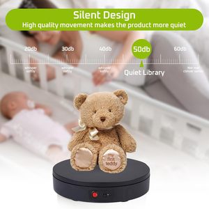 360 có động cơ xoay hiển thị đứng, điều khiển từ xa (màu đen/11.8inch/265 lbs tải/có thể sạc lại) - Product Image 5