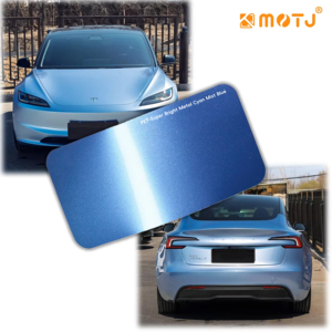 <span class=keywords><strong>Film</strong></span> de protection de peinture pour voiture en PET bleu cyan métallisé super brillant 7,5 mil anti-jaunissement, <span class=keywords><strong>film</strong></span> de protection de peinture changeant de couleur, rouleau de vinyle pour voiture - Product Image 1