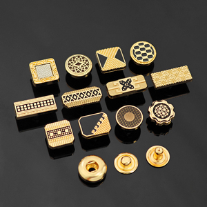 KUNSHUO Logo personnalisé 4 parties de vêtements chemise en métal Thobe 831 bouton pression attache écologique en alliage de zinc bouton usine pour Abaya - Product Image 1