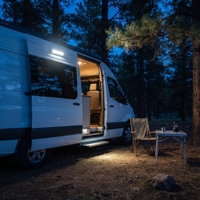 Nouvelle lampe de porche blanche à 30 LED IP67 pour camping-car, 12V, montage en surface sur barre de toit pour camping-car et camion