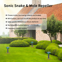 Répulsif Solaire Écologique à Ultrasons pour Taupes, Souris, Serpents, Scorpions et Araignées, en ABS, Rechargeable, à Énergie Solaire, à État Solide
