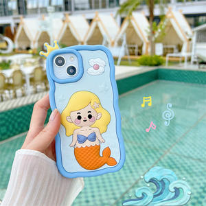 <span class=keywords><strong>Ariel</strong></span> jolie fille princesse silicone <span class=keywords><strong>coque</strong></span> souple dessin animé coques de téléphone pour iPhone 14 13 12 11 Pro Max couverture arrière - Product Image 4