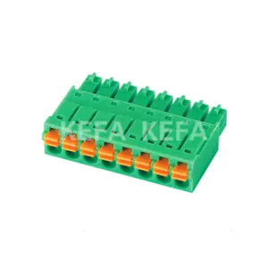 KF2EDGKN 300V/10A 3.81mm Pitch China Pluggable Spring Plug In Terminals Terminal Block