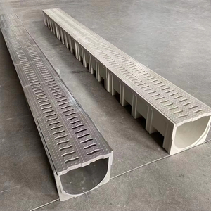 Matériau BMC Drainage des <span class=keywords><strong>eaux</strong></span> de pluie Gully Ditch Trench Cover Canal de drainage en polymère avec couvercle estampé - Product Image 4