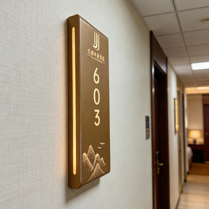 Custom Hotel Apartment <strong>Door</strong> Sign Acrylic <strong>Name</strong> <strong>Plate</strong> Waterproof Mounted Modern Signage for Rooms - Product Image 2