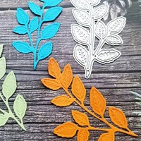 Matrice de découpe et d'embossage en fer motif feuille Modèle XM0162 pour l'art du papier fait main DIY Origine Chine Emballage individuel