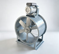 Ventilateur axial à moteur externe KT40 pour la ventilation des conduits industriels, adapté aux cabines de peinture, entrepôts, ateliers, extraction de fumée et de poussière