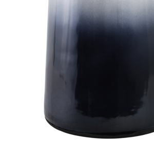 Vaso in vetro conico con coperchio in pietra e metallo per decorazioni floreali da soggiorno, pezzo d'accento. - Product Image 5