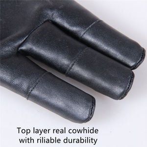 Gants de protection pour tir à l'arc Boshiho en cuir souple personnalisé pour la chasse, le tir à l'arc classique, protection trois doigts, activités de plein air - Vente chaude - Product Image 5