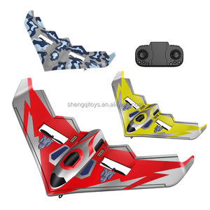 Avion de chasse furtif en mousse EPP LK Toys 2.4G RC pour débutants, avec lumières LED, télécommande, piles et contrôle 4 canaux, fonction obstacle - Product Image 1