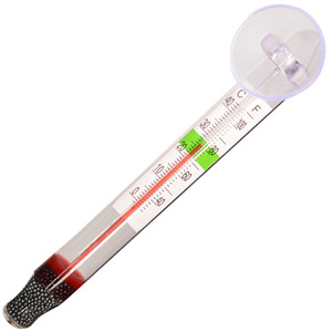 Termometro in Vetro Piccolo e Robusto con Ventosa per Acquario, Misuratore <span class=keywords><strong>di</strong></span> Temperatura dell'<span class=keywords><strong>Acqua</strong></span> ad Alta Precisione, Impermeabile, con Scatola Incorporata per Vasche dei Pesci - Product Image 2